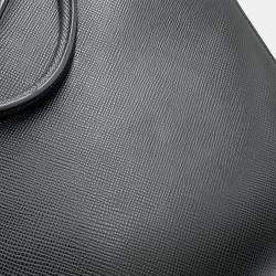 Pre Owned Prada Saffiano Leather 2way Tote Bag Black Leather