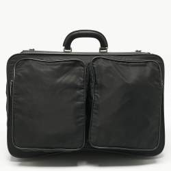 Pre Owned Prada Black Nylon Travel Garment Bag
