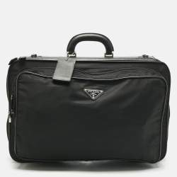 Pre Owned Prada Black Nylon Travel Garment Bag