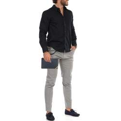 مملوكة مسبقًا Prada Navy Blue Saffiano Leather Flat Zip Pouch