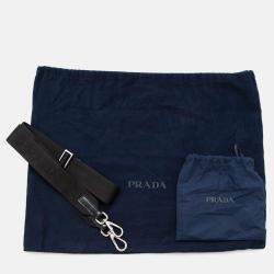 Pre Owned Prada 2Way Business Bag Black Brushedleather