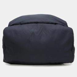 Pre Owned Prada Re-Nylon Navy Nylon Leather Backpack