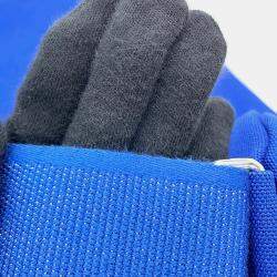 Pre Owned Prada Triangle Blue Canvas Messenger Bag