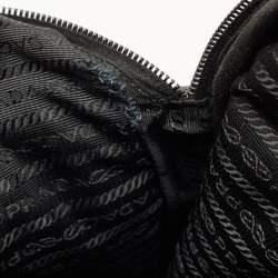 Pre Owned Prada Black Nylon and Saffiano Leather Briefcase