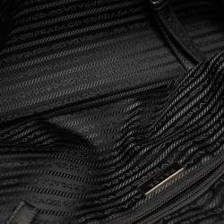 Pre Owned Prada Black Nylon and Saffiano Leather Briefcase