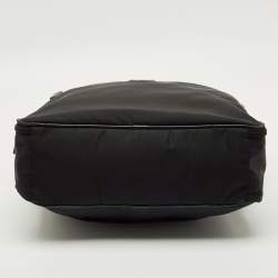 Pre Owned Prada Black Nylon and Saffiano Leather Briefcase