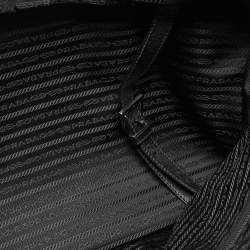 Pre Owned Prada Black Nylon and Saffiano Leather Briefcase