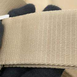 Pre Owned Prada Re-Nylon x Saffiano Beige Nylon Leather Shoulder Bag