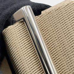 Pre Owned Prada Re-Nylon x Saffiano Beige Nylon Leather Shoulder Bag