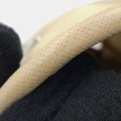 Pre Owned Prada Re-Nylon x Saffiano Beige Nylon Leather Shoulder Bag