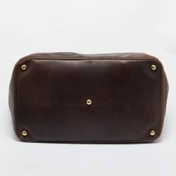 Pre Owned حقيبة برادا ويكندر جلد بني