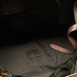 Pre Owned حقيبة برادا ويكندر جلد بني