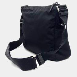 Pre Owned Prada Black Nylon Re-Nylon Crossbody Bag