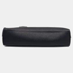 Pre Owned حقيبة مستندات برادا جلد سافياتنو أسود