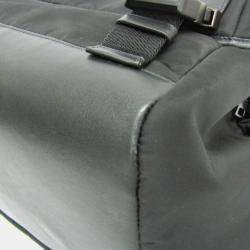 Pre Owned حقيبة كتف برادا نايلون تسوتو جلد أسود