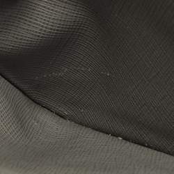 مملوكة مسبقًا Prada Grey/Blue Saffiano Leather Card Holder