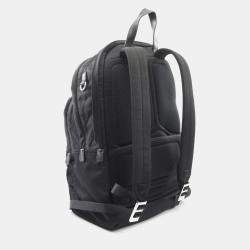 Pre Owned حقيبة ظهر برادا نايلون وسافانو جلد أسود