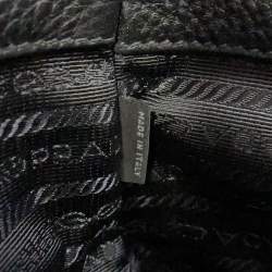 Pre Owned حقيبة يد برادا سوداء جلد فيتيلو داينو