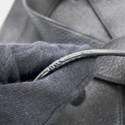 Pre Owned Prada Vitello Dino Triangle Backpack Black Leather