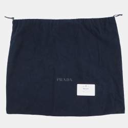 Pre Owned Prada Vitello Dino Triangle Backpack Black Leather