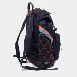 Pre Owned حقيبة ظهر برادا نايلون متعدد الألوان تيسوتو