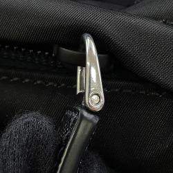 Pre Owned Prada Re-Nylon X Saffiano Leather Backpack Black Nylon Leather