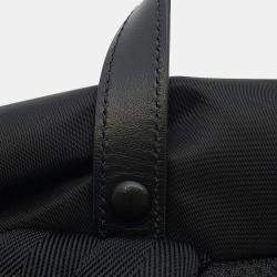 مملوكة مسبقًا Prada Re-Nylon Xleather Backpack Black Nylon Leather Size Black