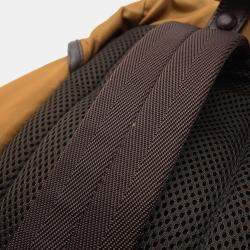 Pre Owned Prada 2Vz117 Backpack Brown Nylon Leather Backpack Bag