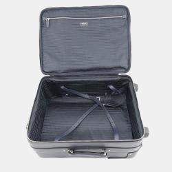 Pre Owned Prada 2VQ004 Navy Saffiano Leather Travel Bag