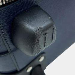 Pre Owned Prada 2VQ004 Navy Saffiano Leather Travel Bag