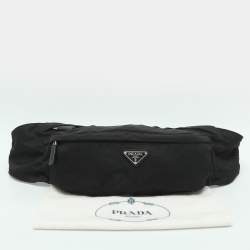 Pre Owned Prada Black Nylon Belt Bag