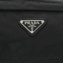 Pre Owned Prada Black Nylon Belt Bag
