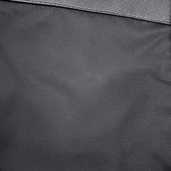 Pre Owned Prada 2VD769 Small Black Gray Brown Nylon Saffiano Leather Messenger Bag