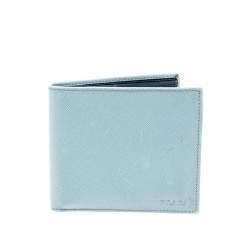 Pre Owned Prada Blue Saffiano Lux Leather Bifold Wallet