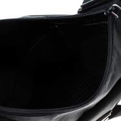 Prada Black Nylon and Leather Crossbody Bag 