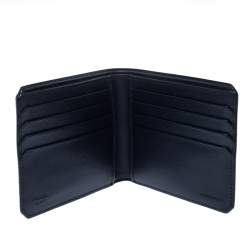 Pre Owned Prada Navy Blue Saffiano Leather Bifold Wallet