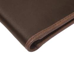 Prada Metallic Brown Satin Bifold Wallet