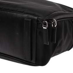 Prada Black Nylon Briefcase 