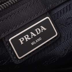 Prada Black Nylon Briefcase 
