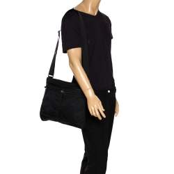 Pre Owned Prada Black Nylon and Leather Messenger Bag