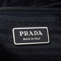 Pre Owned Prada Black Nylon and Leather Messenger Bag