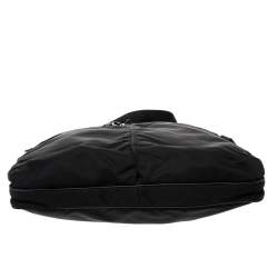 Pre Owned Prada Black Nylon and Leather Messenger Bag