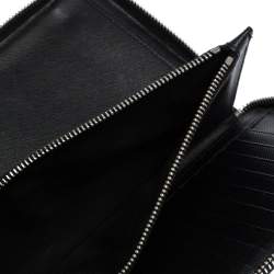 Prada Black Saffiano Lux Leather Zip Around Organizer