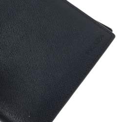 Prada Blue Saffiano Lux Leather Bifold Wallet