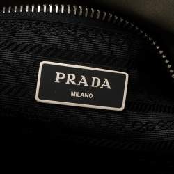 Prada Khaki Green/Black Nylon Flap Messenger Bag