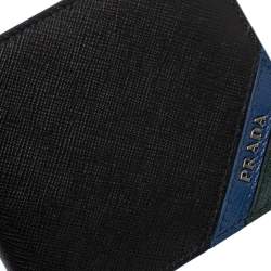 Prada Tri Color Saffiano Leather Bifold Wallet