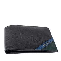 Prada Tri Color Saffiano Leather Bifold Wallet
