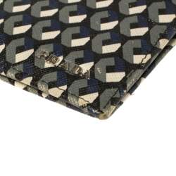 Prada Muliticolor Octagon Print Leather Bifold Wallet