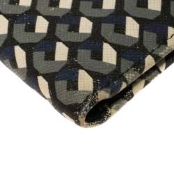 Prada Muliticolor Octagon Print Leather Bifold Wallet