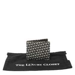 Prada Muliticolor Octagon Print Leather Bifold Wallet